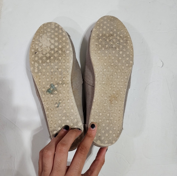 TOMS Women's Alpargata Slip-On Natural Canvas Flats Size 7.5 - Picture 5 of 5